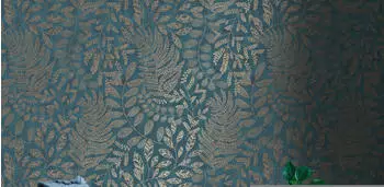 A.S. Creation Florale Tapete THE BOS 0,53 x 10,05 m blau-gold