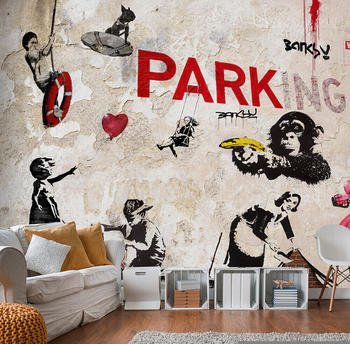 Artgeist [Banksy] Graffiti Collage 100x70 cm