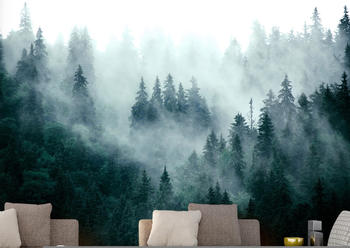 Artgeist Mountain Forest (Dark Green) 300x210 cm