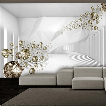 Artgeist Diamond Corridor (Grey) 294x210 cm
