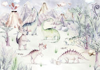 Komar Vliestapete "Digitaldruck Vlies - Dino Playground - Gr&ouml;&szlig;e 400 x 280 cm"