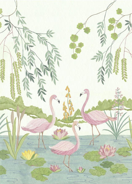 Komar Flamingo Vibes 200 x 280 cm (IAX4-0044)