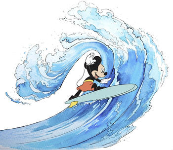 Komar Mickey Surfing 300 x 280 cm (IADX6-007)