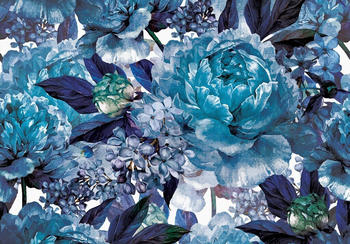 Consalnet Blaues Muster mit Blume floral