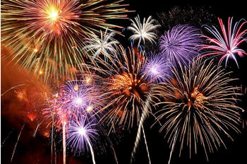 PaperMoon Berstendes Feuerwerk 200 x 150 cm