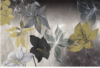 Erismann Elle Decoration 2 Floral grau 8-tlg. 400 x 270 cm