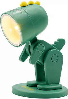 RealPower LED-Tier Taschenlampe Grüner Dino mit Sockel (486257)