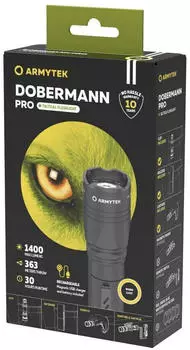 Armytek Dobermann Pro Magnet USB Warm LED Taschenlampe 1400lm (F07501W)