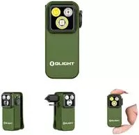 Olight Arbeitsleuchte Oclip Pro LED, mit Akku, Magnet und Rotlicht, 500 Lumen, gr&uuml;n