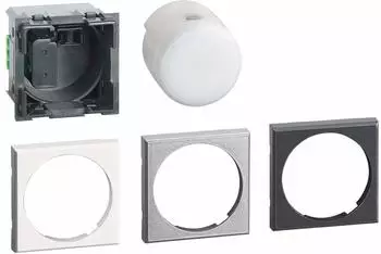 Bticino Axolute Ausziehbare LED-Taschenlampe, 2 Module (H4380N)