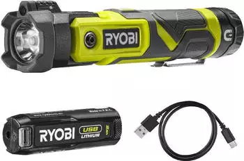 Ryobi RLP4-120G USB-Lithium Schwenkbare Taschenlampe 4V 2.0Ah (RLP4-120G)