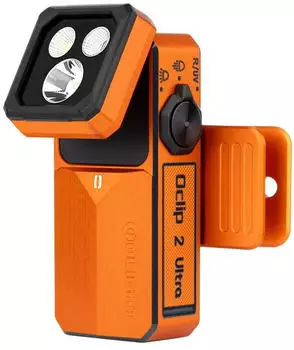 OLight Oclip 2 Ultra bernsteinorange