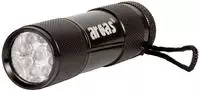 Arcas Alu 9 LED LED Mini-Taschenlampe batteriebetrieben 65g
