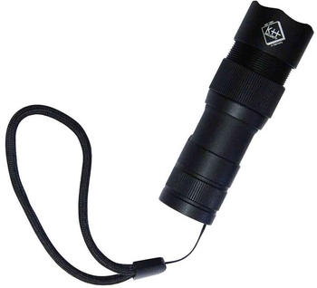 KH-security Pro Alarm Taschenlampe mit Handschlaufe, mit USB-Schnittstelle akkubetrieben 300lm 99g