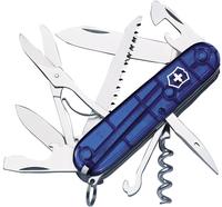 Victorinox 1.3713.T2, Victorinox Huntsman Blau Transparent - Vielseitiges 15-in-1