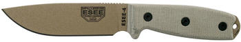 ESEE Knives Model 4 dark earth blade, grey handle
