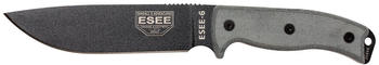 ESEE Knives Model 6 black blade, grey handle 6P-B