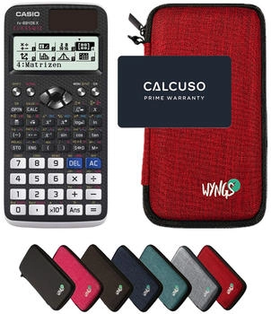 Casio FX-991DE X ClassWiz mit Schutztasche rot