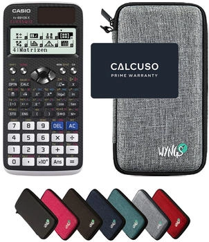 Casio FX-991DE X ClassWiz mit Schutztasche hellgrau