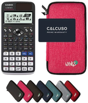 Casio FX-991DE X ClassWiz mit Schutztasche pink