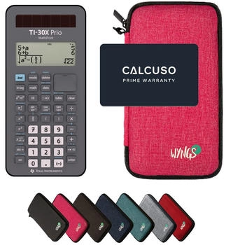 Texas Instruments TI-30X Prio MathPrint + Schutztasche pink