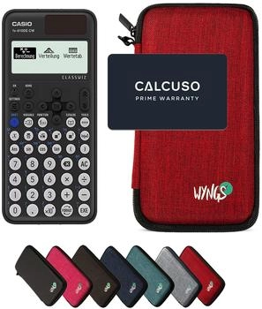 Casio ClassWiz FX-810DE CW mit Schutztasche rot