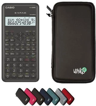 Casio FX-82MS-2 mit Schutztasche schwarz
