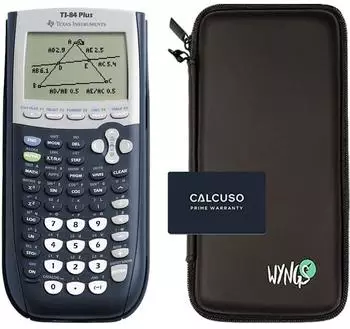 Texas Instruments TI-84 Plus Grafikrechner mit Schutztasche (791043670236)