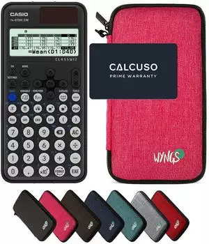 Casio fx-87DE CW ClassWiz Wissenschaftlicher Taschenrechner Pink mit Schutztasche (4062401001730)