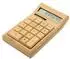Bolwins Q87C Solarbetriebener Taschenrechner Bambus 12-stelliges LCD-Display (Q87)