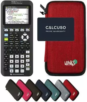 Texas Instruments TI-84 Plus CE-T Python Edition Grafikrechner mit Schutztasche, rot