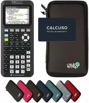 Texas Instruments TI-84 Plus CE-T Python Edition Grafikrechner mit Schutztasche, schwarz