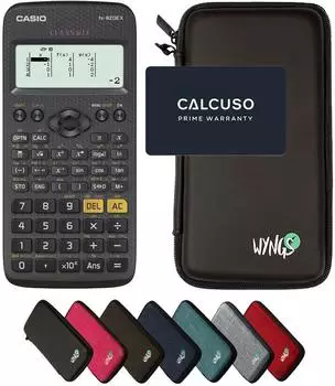 Casio fx-82DE X ClassWiz wissenschaftlicher Taschenrechner mit Schutztasche, schwarz (fx-82DE X)