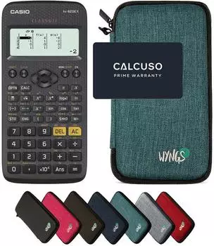 Casio fx-82DE X ClassWiz wissenschaftlicher Taschenrechner mit Schutztasche t&uuml;rkis (fx-82DE X)