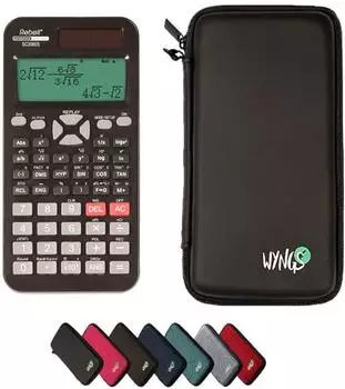 Rebell SC2060S Wissenschaftlicher Taschenrechner mit Schutztasche, schwarz (SC2060S)