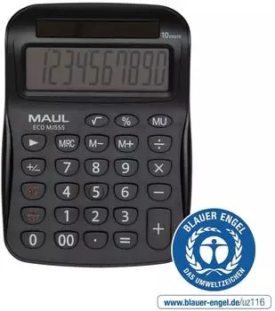 MAUL ECO MJ 555 Tischrechner Solar 10-stellig (7263590)