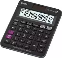 Casio MJ-120DPLUS Tischrechner Schwarz Display (Stellen): 12 solarbetrieben,