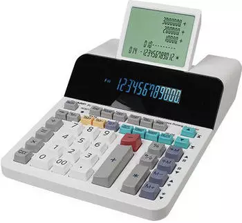 Sharp Tischrechner EL 1901, 12-stellige Digitron- und 5-zeilige LCD-Anzeige