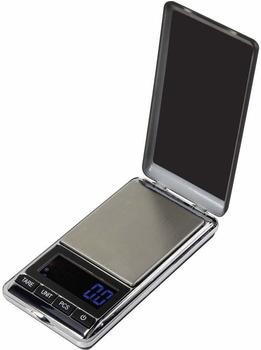 Basetech Taschenwaage Wägebereich (max.) 500 g Ablesbarkeit 0.1 g batteriebetrieben Silber
