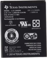 TEXAS INSTRUMENTS Akku, 3,7 V / 1200 mAh wiederaufladbar