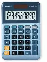 Casio MS-100EM Tischrechner Blau Display (Stellen): 10 solarbetrieben (L x B) 101 mm