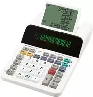 Sharp Tischrechner anzeigend EL-1501 Tischrechner Wei&szlig; Display (Stellen): 12