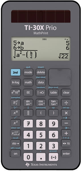 Texas Instruments TI-30X Prio MathPrint schwarz