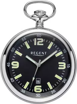 Régent Taschenuhr Herren, analog, Gehäuse silber (P-742)