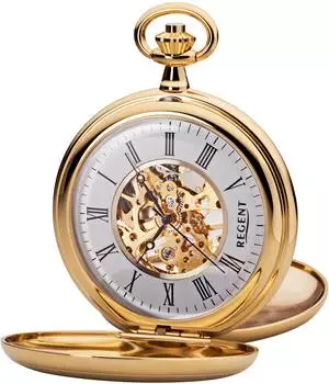 Régent P701 Taschenuhr mechanisch, Gehäuse goldfarben (URP701)