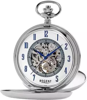 Régent Taschenuhr mechanisch, Herren, Gehäuse silber (P-705)