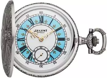 Régent P-724 mechanische Taschenuhr, Herren, grau