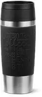 Emsa Isolierbecher Travel Mug N2020200, 360 ml, h&auml;lt 4h warm, Edelstahl