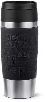 Emsa Travel Mug Classic Komfort-Schraubverschluss 0,36l Schwarz