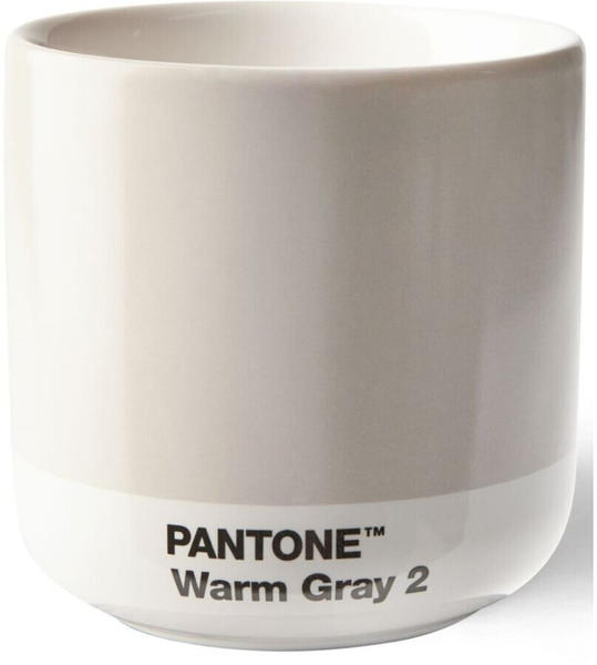 Pantone Cortado Porzellan-Thermobecher - warm gray 2 - 190 ml - 7,9x7,9x8 cm